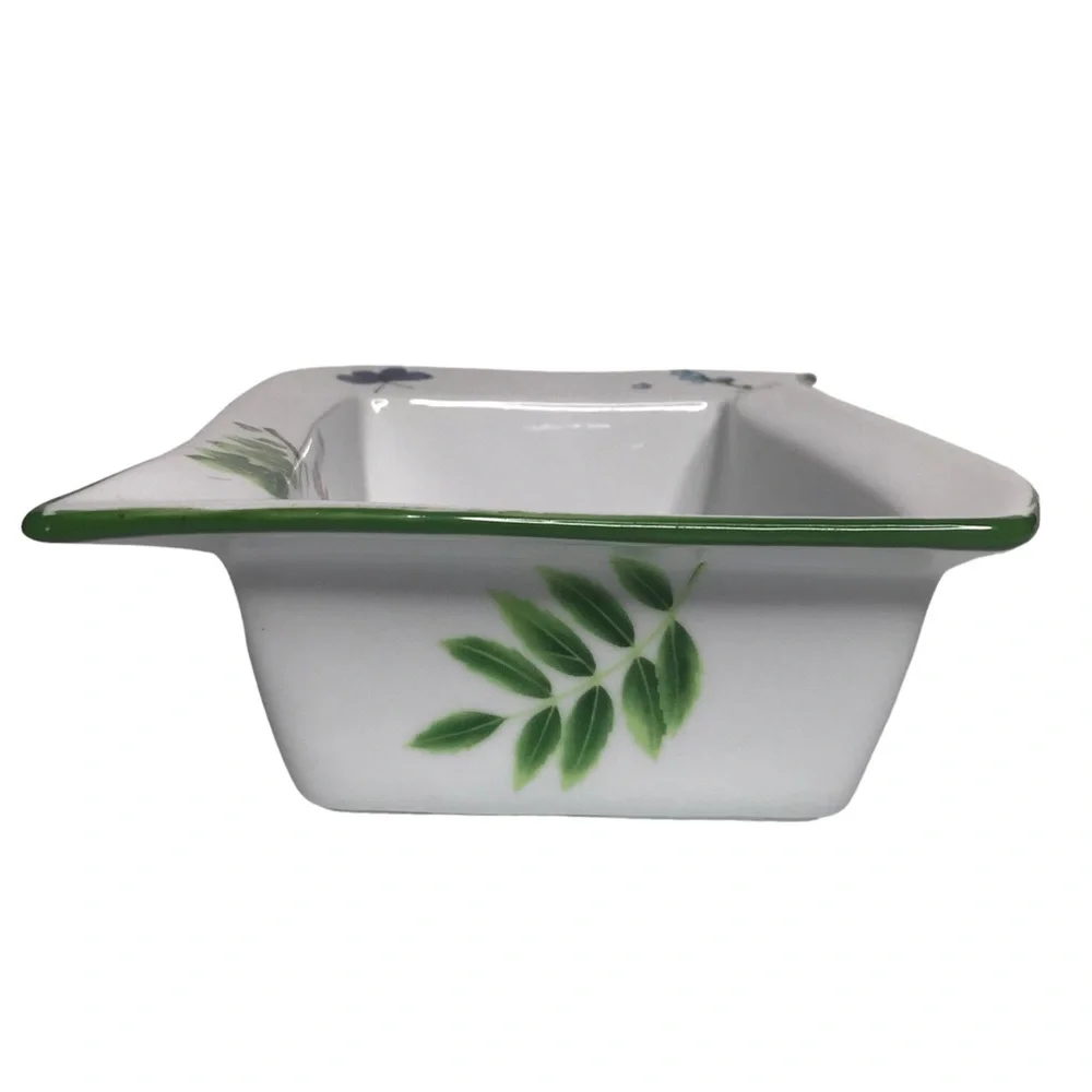 Wild Garden Floral Baking Dish Presentable Ovenware Loaf Pan Christmas Dragonfly